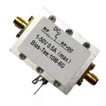 1 Piece RF Blocker Radio Frequency Bias Coaxial Feed Bias Tee 10Mhz-6Ghz Broadband Microwave Coaxial