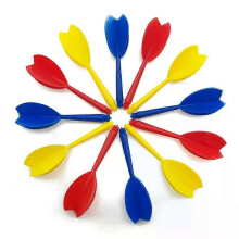 12pcs/Lot 6mm Screw Thread Dart Flights Tails Wings Dardos Darts Leaves Dart Shafts For Dartboard Games