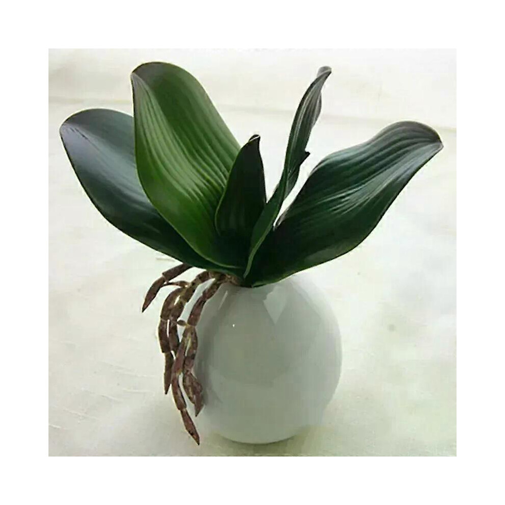 Kunstmatig plantenblad, echte aanraking, Phalaenopsis orchidee, plastic bladeren, nep-plant, groen blad,