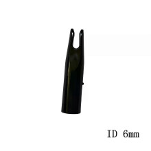 (ID6mm zwart) 50 stuks pijlen nock plastic ID 6 mm ID 7 mm ID 8 mm schacht voor glasvezelpijlen carbonpijlen
