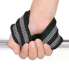 Figuur 8 Gewichthefriemen Polsband voor Pull-ups Horizontale stang Powerlifting Fitness Gym Bodybuilding