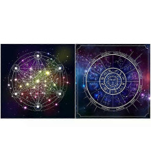 Square Flannelette Tarot Altar Cloth Board Game Pad Astrological Oracles Pad Table Cover Card Mat Divinations