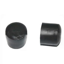 Zwarte 22 mm stoelpootdoppen, PVC-kunststof voetbeschermers, meubel- en tafelhoezen met ronde bodem,