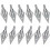 12 Pcs/Box 62mm 304 Stainless Steels Replaceable Broadhead Sharp Arrow Head Tips for Crossbow Bolts 1