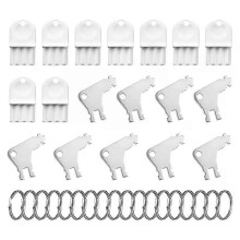 18Pcs Paper Towel Key Set Universal Toilet Tissue Dispenser Key Replacement Paper Towel Holder Key With