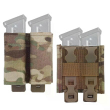 MOLLE Tactical Mag Pouch FAST 9MM Enkel/Dubbel Mag Tas Jacht CS Games Airsoft Houder met Nylon