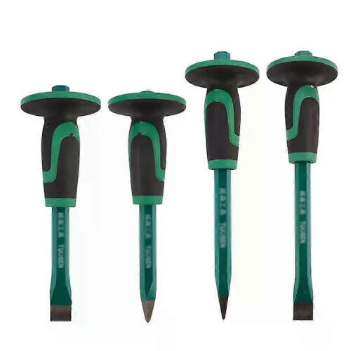 Industry Masonry Chisel With Hand Guard  Heavy Duty Pointed/ Flat End Rock Concrete Stone Chisel for