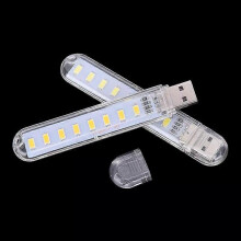 Mini Portable USB LED Book Light DC5V Ultra Bright Reading Book Lamp 8leds Lights For Power Bank PC