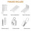 Flexible Ceiling Curtain Accessories Bendable Curtain Track Accessories Set 2