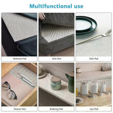 Non Slip Rug Pad PVC Carpet Sheet Anti-skid Met Hardwood Floors Supper Grip Thick Padding Adds Cushion