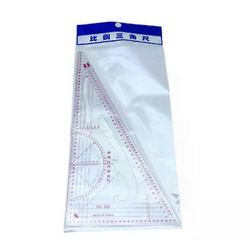 1:3/1:4/1:5 Clothing Drawing Plate Making Ruler Tailor Sewing Patchwork Tool Triangle Ruler for Measuring