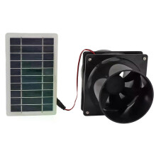Solar Fan Ventilator 10W High Efficiency Energy Saving Round Pipe Solar Powered Exhaust Fan for Pet