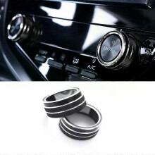 Car Central Console Air Condition AC Adjust Switch Knob Button Ring Cover Trim Decor Fit for Toyota