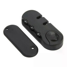 Luggage Lock 3 Digits Zinc Alloy Lock Catch Plastic Frosted Appearance Black Suitcase Password Security