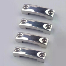 4 stuks dekbevestiging, spatbordvergrendeling, oogriemlus voor boot, marine, jacht, zilverkleurig 316