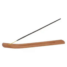 Natural Wooden Incense Stick Holder Ash Catcher Meditation Gift Ornament for Home Bedroom Church Decoration