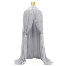 (GRAY)Bed Mosquito Mesh Net Mosquito Netting Elegant Bed Net Tent Fly Insect Repellent Protection Children