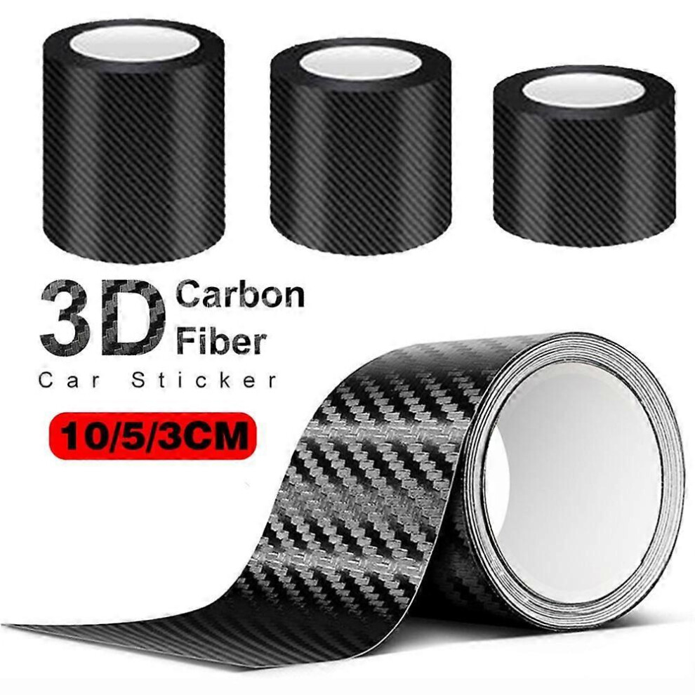 3D koolstofvezel auto sticker DIY pasta anti-kras tape waterdichte beschermstrip matte koolstofvezel