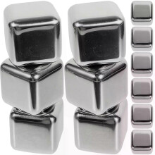 12 Pcs Metal Ice Cubes Whiskey For Accessories Stone 304 Stainless Steel Practical