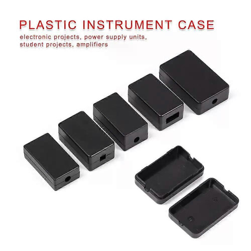 Black DIY ABS Plastic Enclosure Boxes Instrument Case Electronic Project Box Waterproof Cover Project