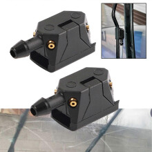 2Pcs Universal Car Windscreen Washer Wiper Blade Water Spray Jets Nozzles Mounted Onto 8mm 9mm Arm Adjusted