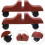 2 Pcs Screen Mobile Base Room Divider Stand with Wheels Dressing Table Scroll Wear-resistant Feet Plastic 2