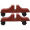 2 Pcs Screen Mobile Base Room Divider Stand with Wheels Dressing Table Scroll Wear-resistant Feet Plastic 1