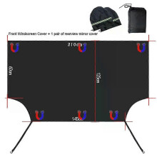 (WindscreenCover)Car Front Windscreen Cover Automobile Magnetic Sunshade Cover Car Windshield Snow Sun