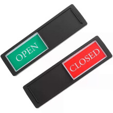 2 Pcs Indicator Sliding Door Magnetic Open Closed Sign for Home Dishwasher The UV Process Wall Office