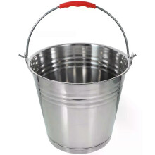 Stainless Steel Bucket Multifunctional with Handle Multipurpose Milk Trash Bin Beverage Thickened Storage