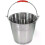 Stainless Steel Bucket Multifunctional with Handle Multipurpose Milk Trash Bin Beverage Thickened Storage 1