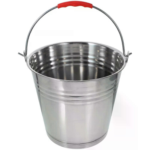 Stainless Steel Bucket Multifunctional with Handle Multipurpose Milk Trash Bin Beverage Thickened Storage