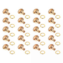 20 Pcs Button Fastener Shoe Boots DIY Buckle Travel Child Shoelace Hook Repair Kit Brass Buttons Hooks