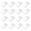 100 Pcs Packing Box Sandwich Triangle Holder Cake Container Food Containers Slice Plastic Lunch Baking 1