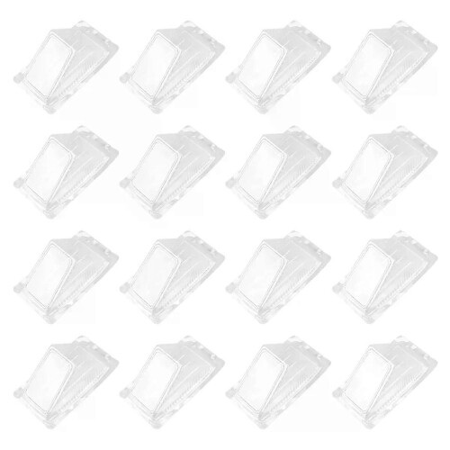 100 Pcs Packing Box Sandwich Triangle Holder Cake Container Food Containers Slice Plastic Lunch Baking