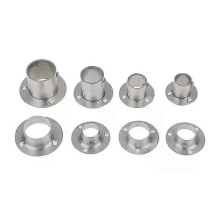 Stainless Steel Flange For Wardrobe Curtain Rod Holder Round Tube Holder Bracket Furniture Fittings
