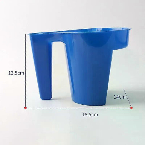(A1)1 Pcs Roller Brush Holding Paint Cup New Material Convenient Construction Blue Plastic Paint Tray