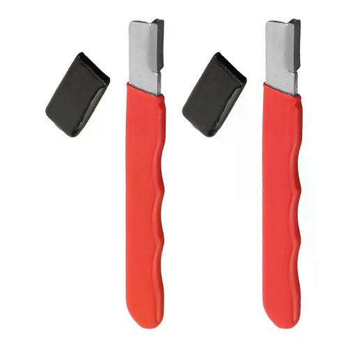 2pcs Mini Portable Sharpener With Lid Metal Pruning Sharpening Stone Multifunction Garden Shear Scissors