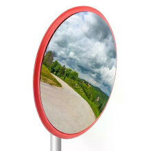 30Cm Wide Angle Security Road Mirror Curved For Indoor Burglar Outdoor Safurance Roadway Safety Traffic