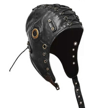 Steampunk Hat With Goggles Men Punk Earflap Hat Steampunk Earflap Hat Bomber Hat SteamPunk TrapperHat