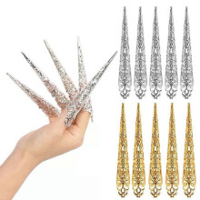 5Pcs Ancient Costume Antique Queen Rings Set Joint Finger Rings