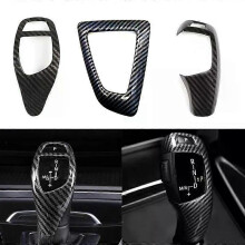 Koolstofvezeltextuur voor BMW F30 F10 F15 F07 F20 F21 F22 F32 F34 F35 5GT Auto Versnellingspook Paneel