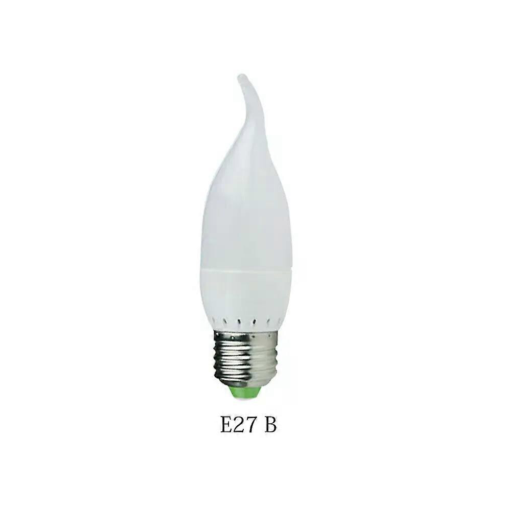E14 E27 Led Kaarslamp Kaarslamp 7W Spot SMD2835 Warm Wit Koud Wit AC220V Kroonluchter