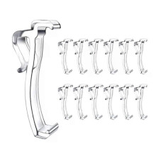 25 Inch Valance Clips Window Blind Clips Clear Plastic Valance Retainer Holder Hidden Valance Clips(12