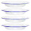 4 Pcs Enamel Plate Multi-function Dish Multifunction Sashimi Food Steamed Plates Kitchen Dishes Flat 1