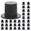 50 Pcs Plastic Clown Hat Adorable Hats Miniature Replaceable Top Tiny Lovely Multi-function Miss 1
