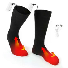 Men & Women Rechargeable Battery Heated Socks 3 Temperatures Outdoor Warm Winter Socks Thickening