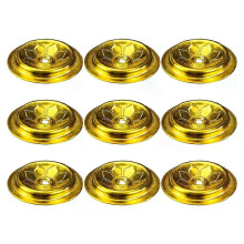 9 Pcs Oil Float Exquisite Wick Floating Holders Buddha Lamp Glass Fuel Enshrine Accessories Supplies