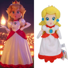 Super Mario Bros Princess Peach Plush Doll Stuffed Toy Christmas Gift Halloween