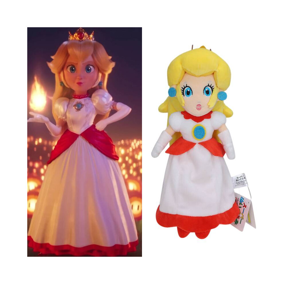 Super Mario Bros Princess Peach Plush Doll Stuffed Toy Christmas Gift Halloween